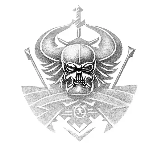 Warhammer 40000 Symbol Combined With A Psychological Symbol