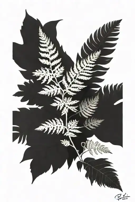 Fern Plant Wrap Around Arm