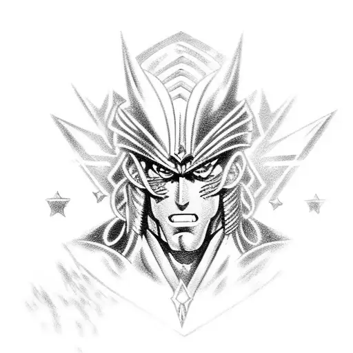 Stand Star Platinum From Jojo Bizzarre Advetures In Strong Pose