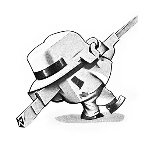 Monopoly Game Guy Being Killed By A Hammer And A Sicke From The Communism Symbol