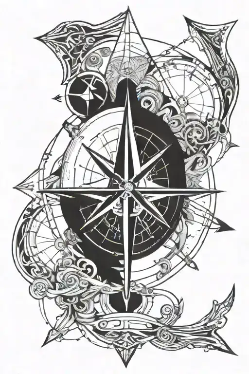 Arrow And Compass Design