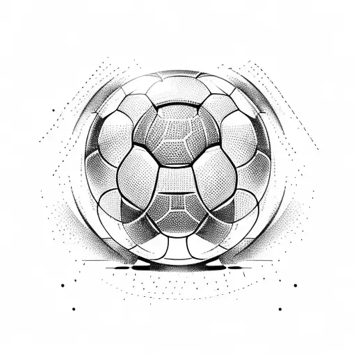 A Dynamic Soccer Player Kicking A Trophy Into The Net