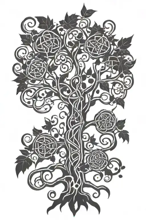 Poison Tree With The Celtic Knots Incorporated Within
