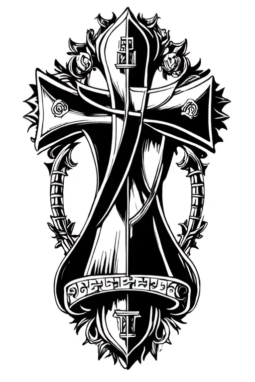 Crusader Greek Cross Surrounded