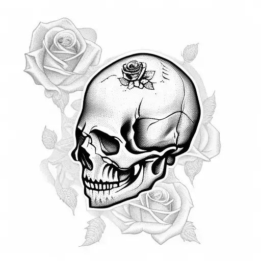 Skull And Roses