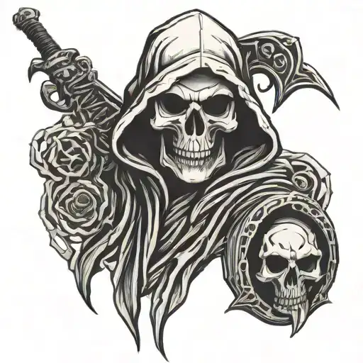 Skull Grim Reaper