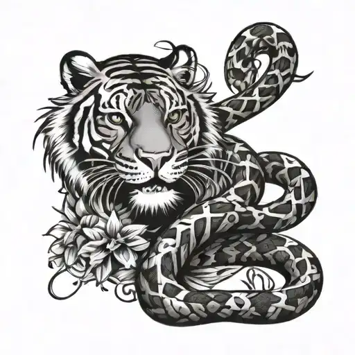 Snake And Tiger