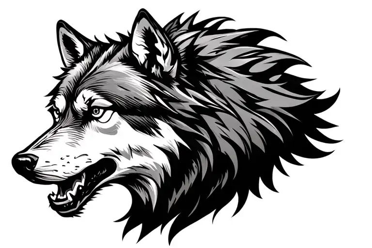 Aggressive Wolf Profil