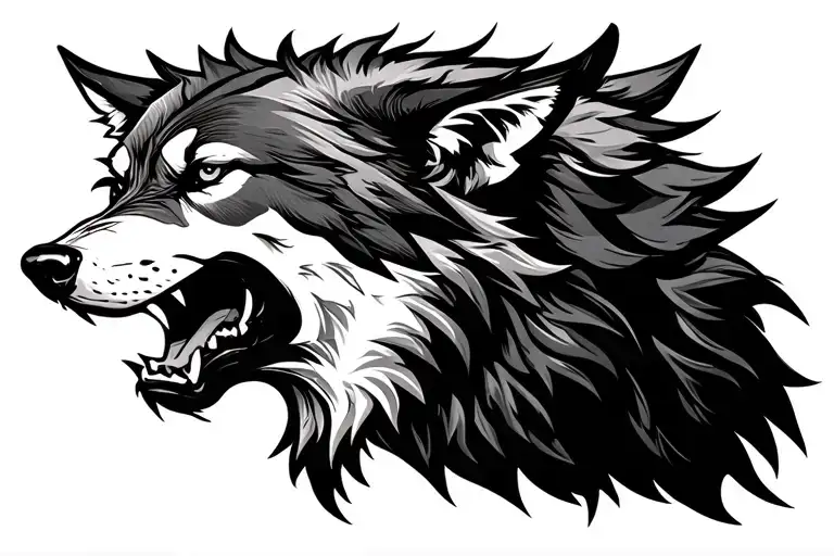 Aggressive Wolf Profil