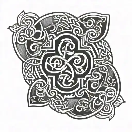 Incorporate Celtic Football Club Crest With A Celtic Knot Design