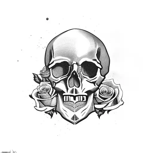 Skull And Roses