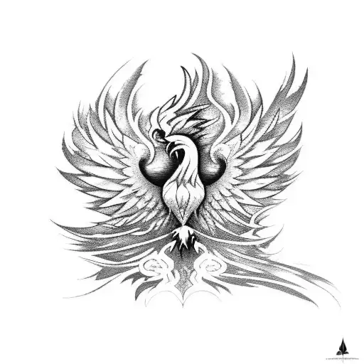 Video Game Controller Morphing Into A Phoenix