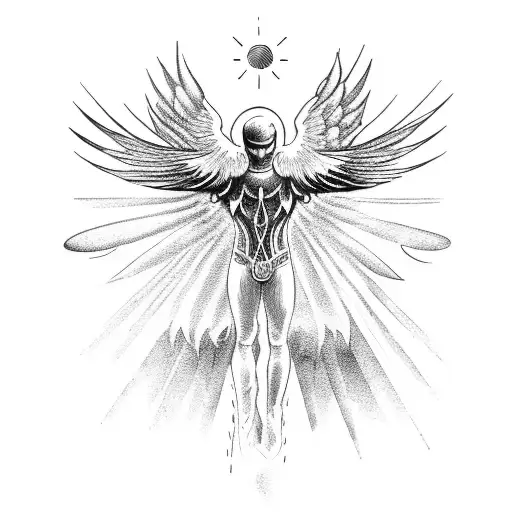 Renascentist Art Of Icarus Touching The Sun And Having His Wings Melt