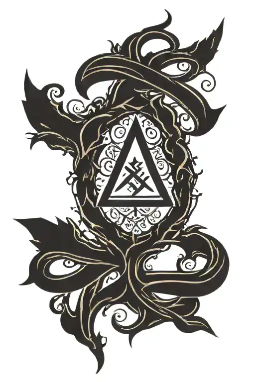 Runes In Dark Ornamental Style