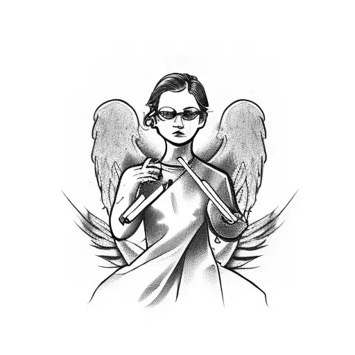 Angel With Cigarette