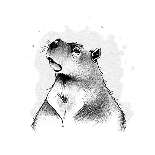 A Capybara In The Beach