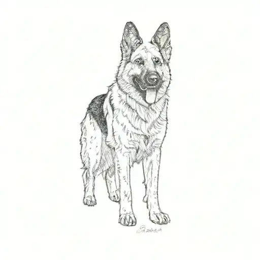 A German Shepherd Dog