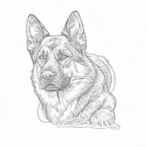 A German Shepherd Dog