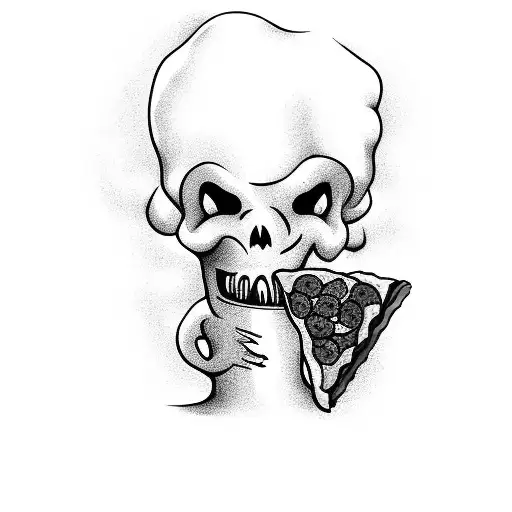 A Ghost Holding A Beer Mug And Eating A Slice Of Pizza While Playing Soccer