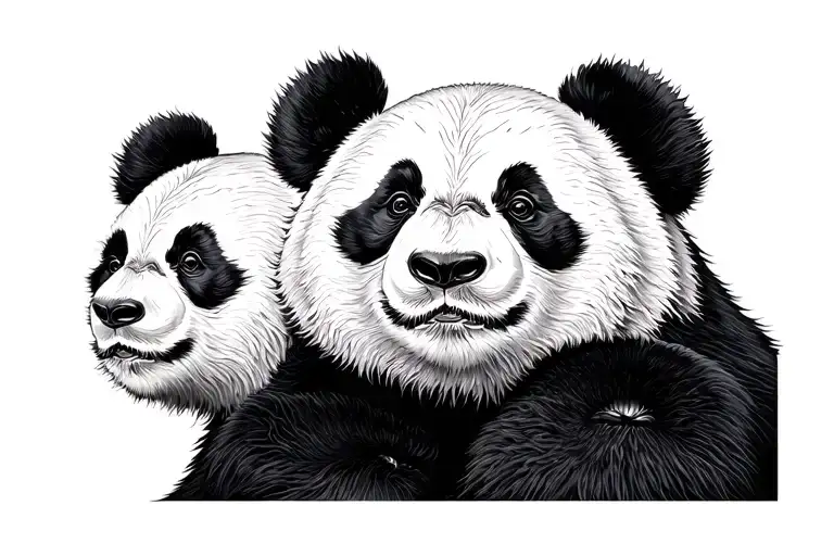 Three Headed Panda