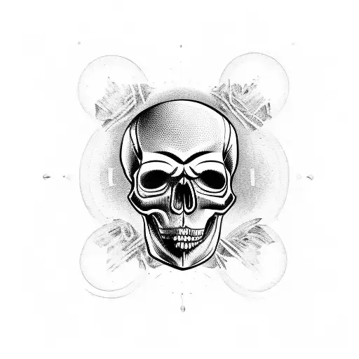 Skull With Piston Rod