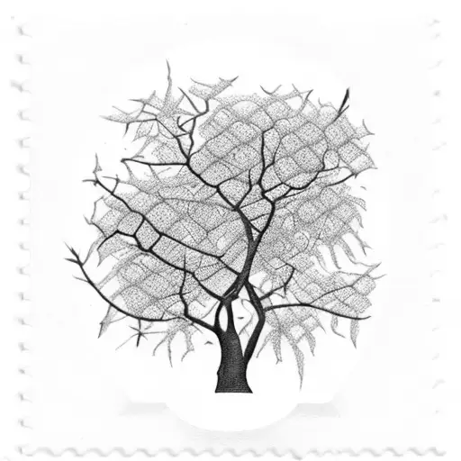 Mango Tree And Post Stamp