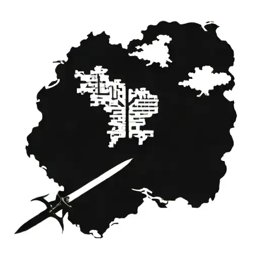 Silmarillion Map And Narsil Sword