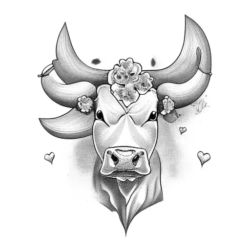 Heart-shaped Cow