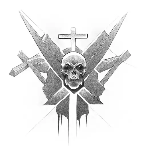 Sharp Crucifix Ghotic Dark