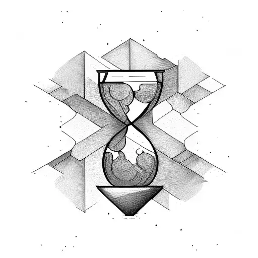 Cracked Hourglass Half Empty