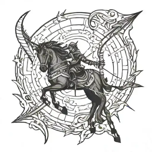 Sagittarius Shooting Arrow