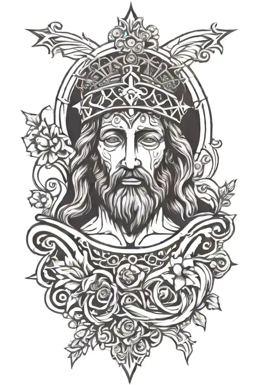 Jesus Tatto Design