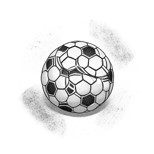 A Soccer Ball And A Sushi Roll Intertwined