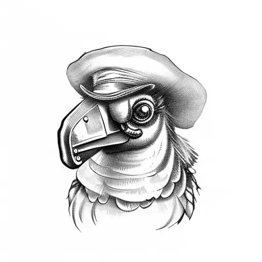A Steampunk Style Dodo Bird Wearing A Top Hat And Smoking A Pipe While Reading A Book
