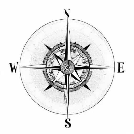 Compass In A Globe