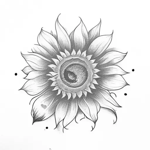 Semi Colon With Sunflower