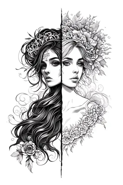 Gemini Woman Split Into 2