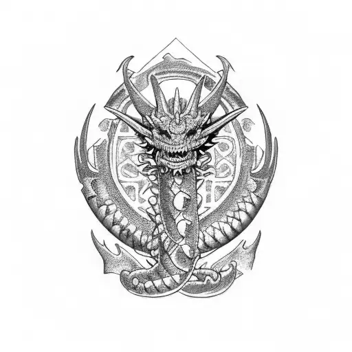 Dragon Azteca Brazalete