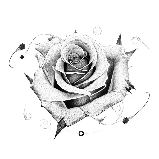 Rose With Long Thorns