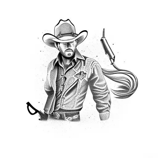 Cowboy With Revolver