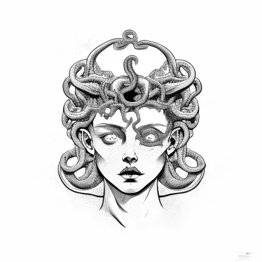 Medusa Holding Perseus Decapitated Head
