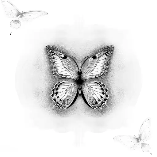Butterflies With Roman Roman Numerals
