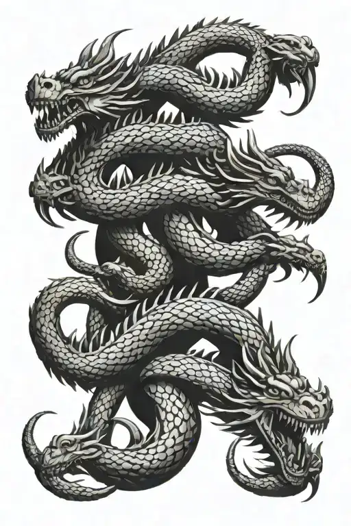 Hydra Dragon With 3 Heads