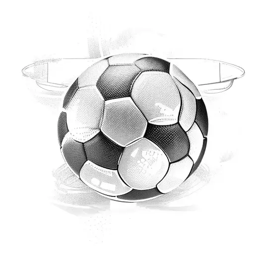 A Futsal Player Dribbling A Soccer Ball In A Dynamic Pose