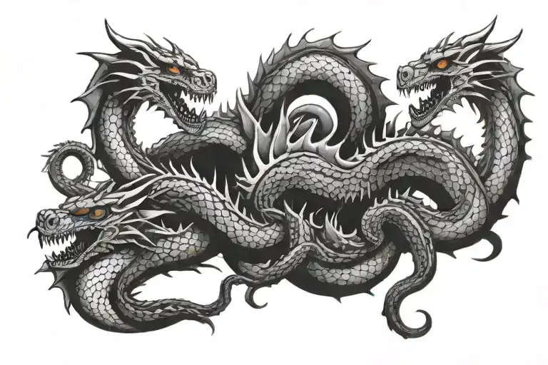 Hydra Dragon With 3 Heads