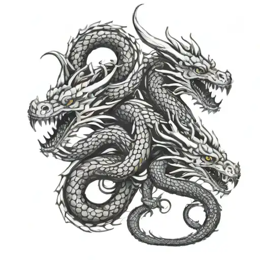 Hydra Dragon With 3 Heads