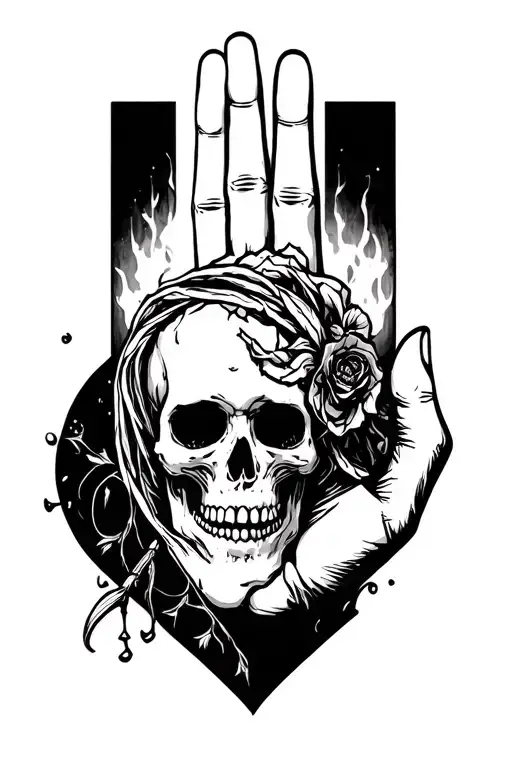 Make Me A Tattoo In The Hand Of Death
