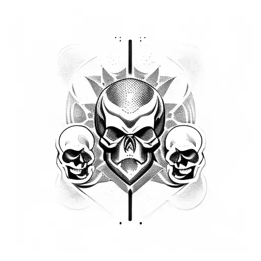 A Video Game Controller Merging With A Skull