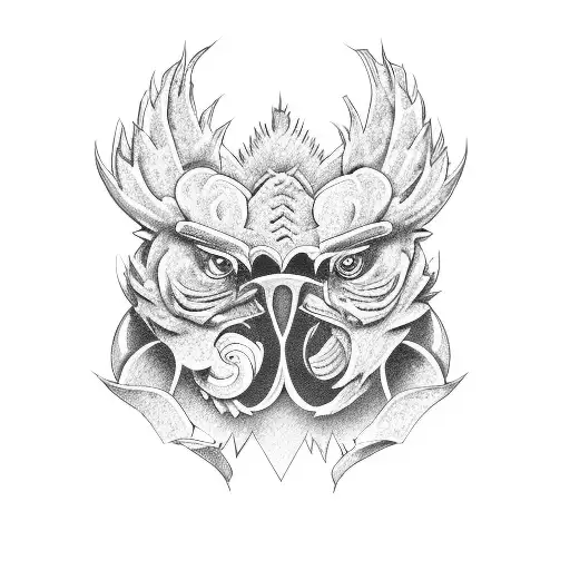 Cartoon Muscle Chicken