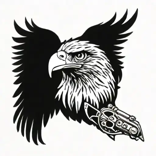 Eagle With Ak 47